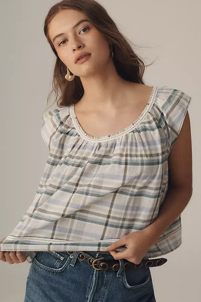 By Anthropologie Swing Tank Top In Blue