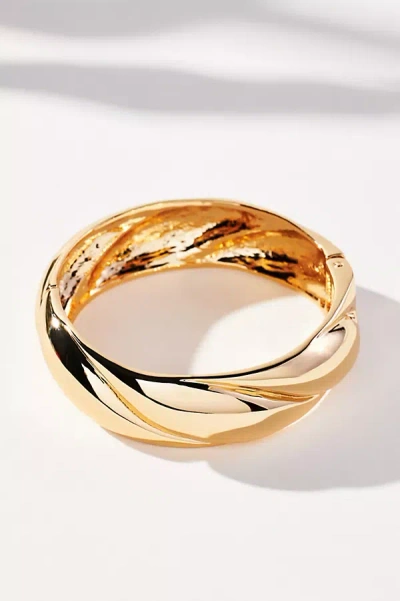 By Anthropologie Swirl Bangle Bracelet In Gold