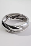 By Anthropologie Swirl Bangle Bracelet In Silver