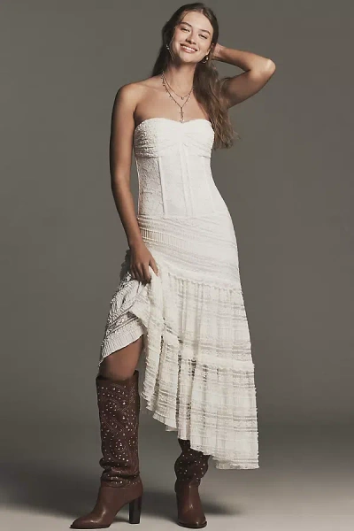 By Anthropologie Tall Studded Western Boots In Brown