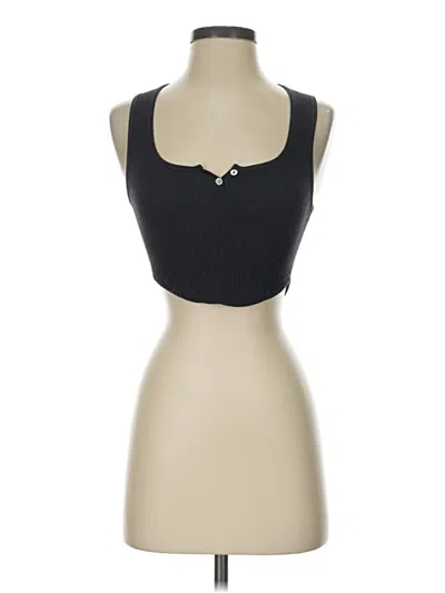 Pre-owned By Anthropologie Tank Top Black Strapless Neckline Tops