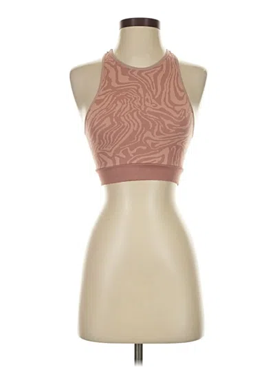 Pre-owned By Anthropologie Tank Top Brown Halter Neckline Tops