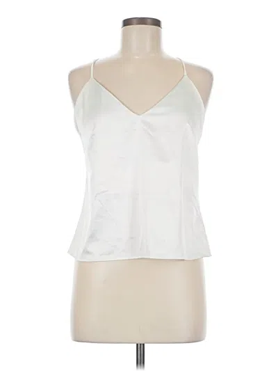 Pre-owned By Anthropologie Tank Top Ivory Halter Neckline Tops In White