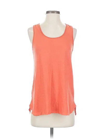 Pre-owned By Anthropologie Tank Top Orange Halter Neckline Tops