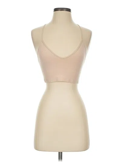 Pre-owned By Anthropologie Tank Top Tan Halter Neckline Tops
