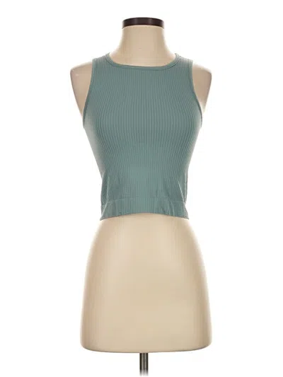 Pre-owned By Anthropologie Tank Top Teal Halter Neckline Tops