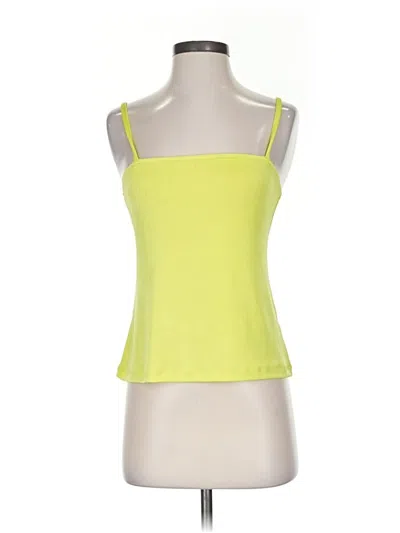 Pre-owned By Anthropologie Tank Top Yellow Strapless Neckline Tops