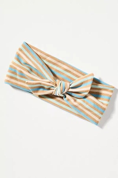By Anthropologie Textural Knot Fabric Headband In Multi