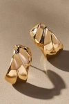 By Anthropologie Textured Post Earrings In Gold
