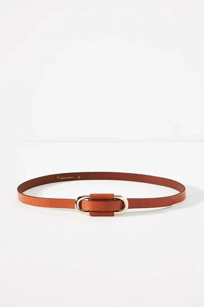 By Anthropologie The Blake Skinny Belt In Red