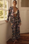 By Anthropologie The Briar Piped Pajama Pants In Black