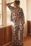 By Anthropologie The Briar Piped Pajama Pants In Blue