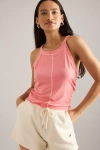 By Anthropologie The Briar Piped Pyjama Shirt: Tank Top Edition In Pink