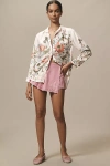 By Anthropologie The Brielle Relaxed Buttondown Blouse In Beige