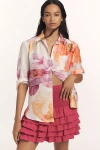 By Anthropologie The Brielle Relaxed Buttondown Blouse In White