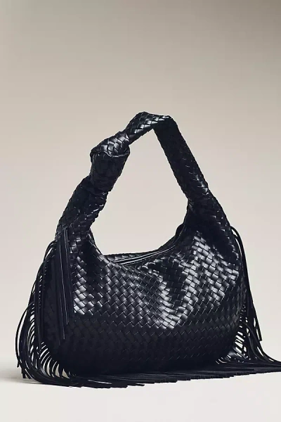 By Anthropologie The Brigitte Fringe Satchel By Melie Bianco In Black