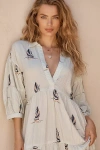 By Anthropologie The Carolita Printed Tiered Shirt Dress In Multicolor