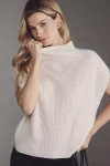 By Anthropologie The Enza Cashmere Poncho Sweater Vest In Sand