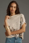 By Anthropologie The Enza Oversized Ribbed Cashmere Sweater Vest In White