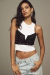 By Anthropologie Sequin Bralette In Black