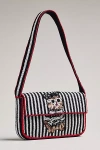 By Anthropologie The Fiona Beaded Bag: Animal Edition In Black