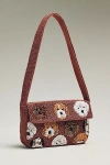 By Anthropologie The Fiona Beaded Bag: Animal Edition In Brown