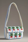 By Anthropologie The Fiona Beaded Bag: Food & Drink Edition In Blue