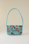 By Anthropologie The Fiona Beaded Bag: Food & Drink Edition In Blue