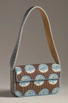 By Anthropologie The Fiona Beaded Bag: Food & Drink Edition In Brown