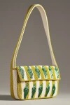 By Anthropologie The Fiona Beaded Bag: Food & Drink Edition In Green