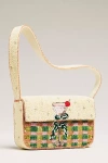 By Anthropologie The Fiona Beaded Bag: Food & Drink Edition In Green