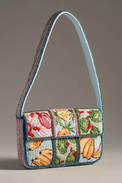 By Anthropologie The Fiona Beaded Bag: Food & Drink Edition In Multicolor