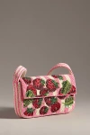 By Anthropologie The Fiona Beaded Bag: Food & Drink Edition In Pink