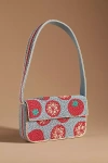 By Anthropologie The Fiona Beaded Bag: Food & Drink Edition In Red