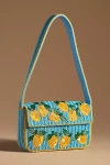 By Anthropologie The Fiona Beaded Bag: Food & Drink Edition In Yellow