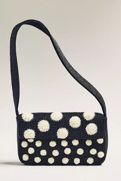 By Anthropologie The Fiona Beaded Bag: Geometric Edition In Black