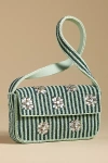 By Anthropologie The Fiona Beaded Bag: Geometric Edition In Green