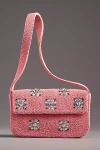 By Anthropologie The Fiona Beaded Bag: Geometric Edition In Pink