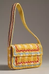 By Anthropologie The Fiona Beaded Bag: Geometric Edition In Yellow