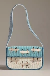By Anthropologie The Fiona Beaded Bag: Icon Edition In Blue