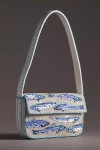 By Anthropologie The Fiona Beaded Bag: Icon Edition In Blue
