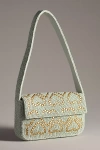 By Anthropologie The Fiona Beaded Bag: Icon Edition In Blue