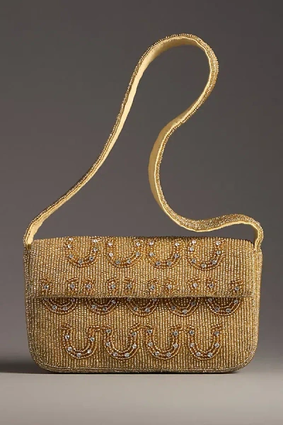 By Anthropologie The Fiona Beaded Bag: Icon Edition In Gold