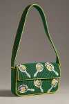 By Anthropologie The Fiona Beaded Bag: Icon Edition In Green