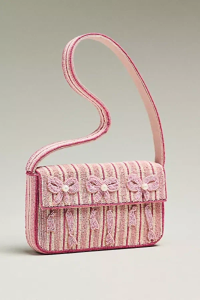 By Anthropologie The Fiona Beaded Bag: Icon Edition In Pink