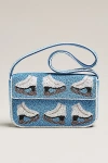 By Anthropologie The Fiona Beaded Bag: Winter Icon Edition In Blue