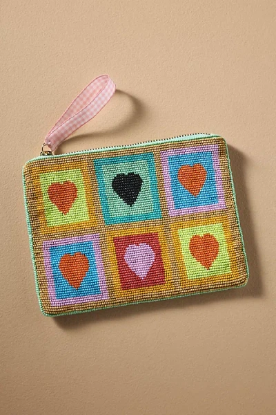 By Anthropologie The Fiona Medium Beaded Pouch