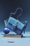 By Anthropologie The Fiona Suede Buckle Bag In Blue
