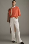 By Anthropologie The Goldie Crew-neck Cashmere Sweater In Orange