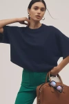 By Anthropologie The Goldie Crew-neck Cashmere Sweater In Blue